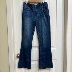 Democracy High Waist Flare Jeans. Size 10